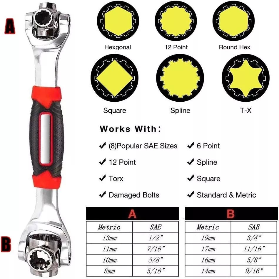 Llave de Auto Multifuncional 48 en 1